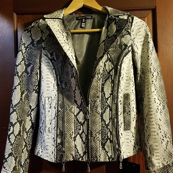 NWT Affliction exotic print jacket - Picture 1 of 4